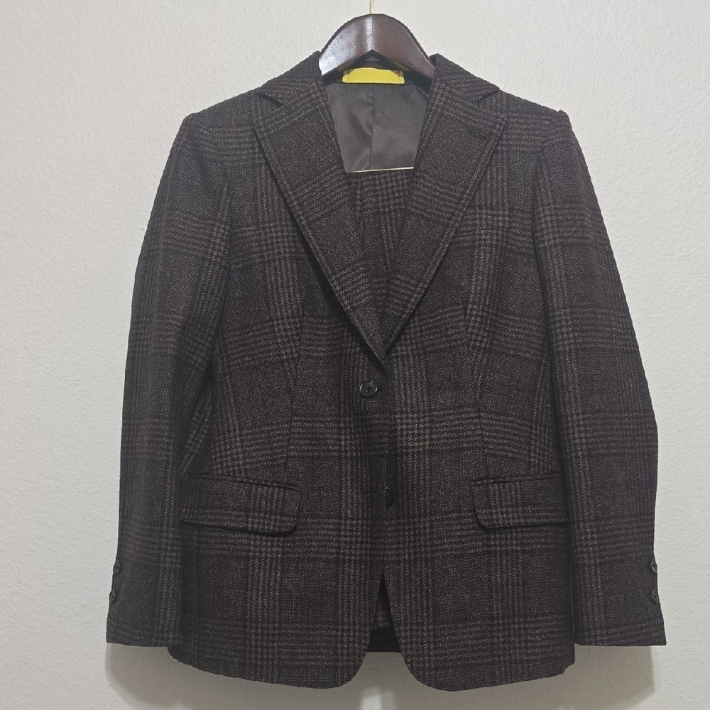 ARISTON for Emily Meyer Custom Plaid Womens Suit Size Small